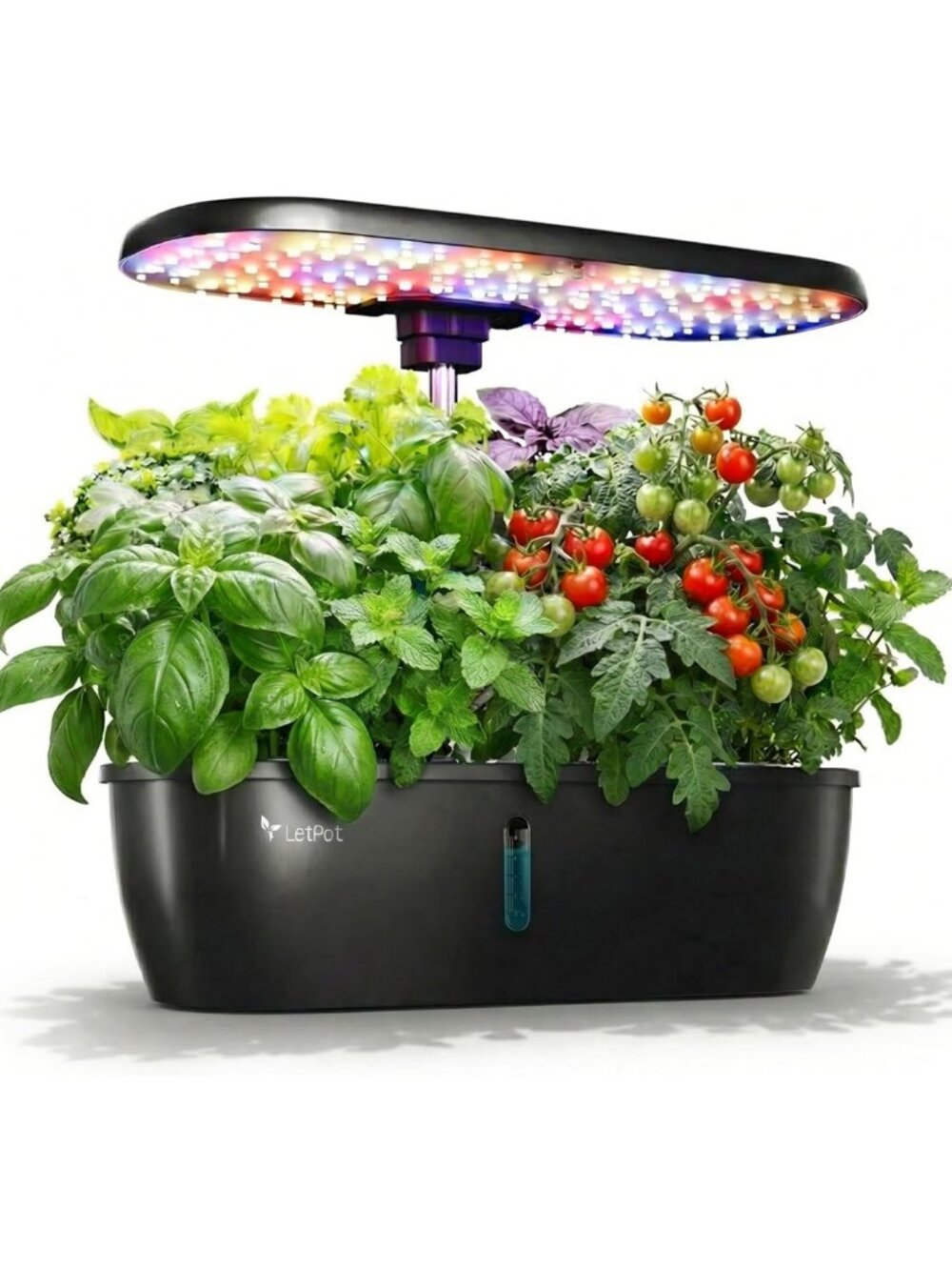Indoor Herb Garden Kit with 12 Pods, LED Grow Light, Adjustable Height & Smart